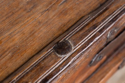 close up of coffee tabletop edge